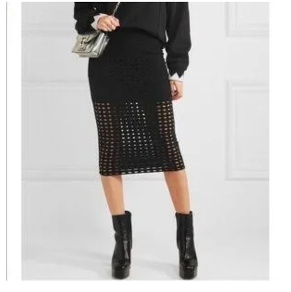 T Alexander Wang Circle Hole Midi skirt - Picture 1 of 5